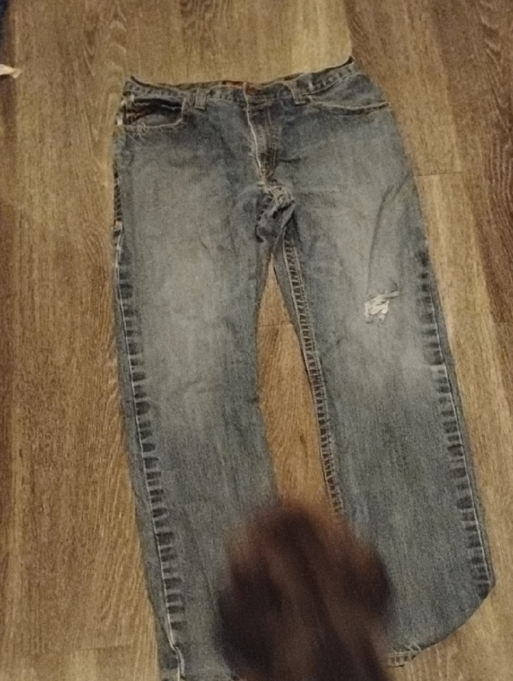 Men's Blue Ariat Work Low Rise Jeans In Size 35x32.5
